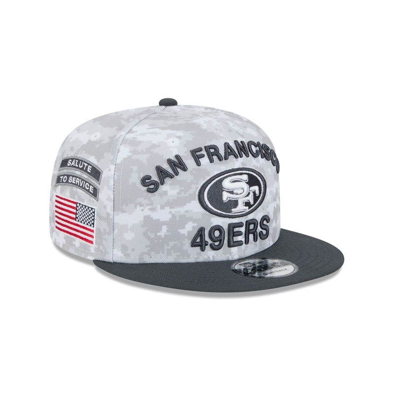 San Francisco 49ers 2024 Salute to Service 9FIFTY Snapback Hat One Size