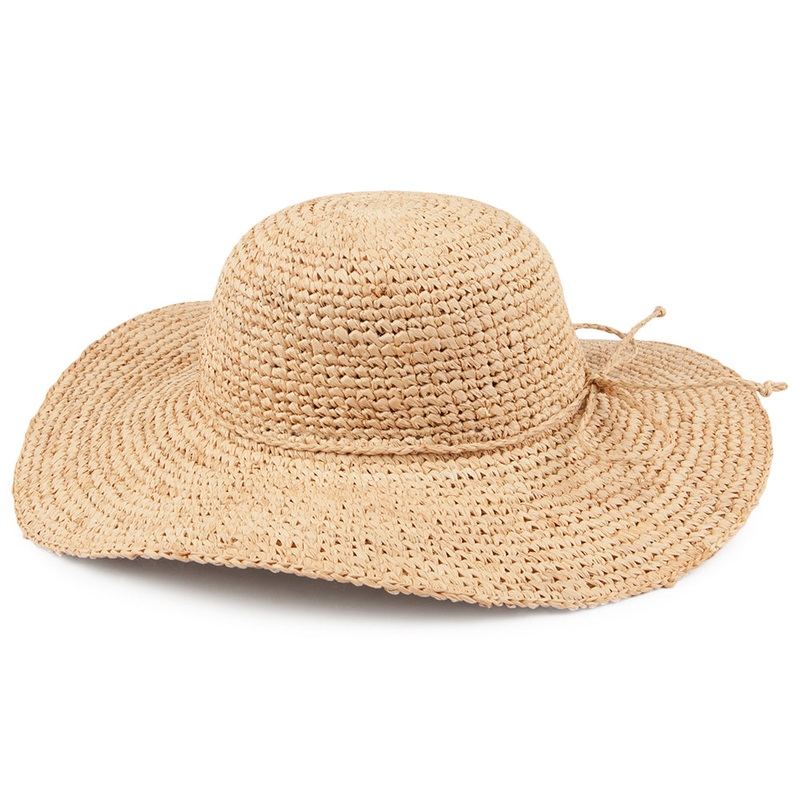 sur la tte Womens Swinger Raffia Straw Sun Hat – Natural 1-Size