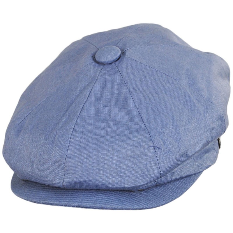 Wholesale Linen and Cotton Newsboy Cap B2B Pre-Pack DENIM BLUE 1S-3M-4L-3XL-1XXL