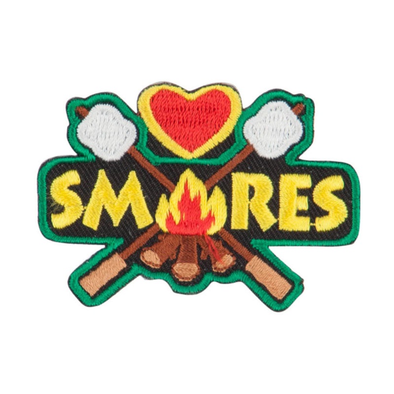 Camping Campfire Outdoor Patches Green One Size