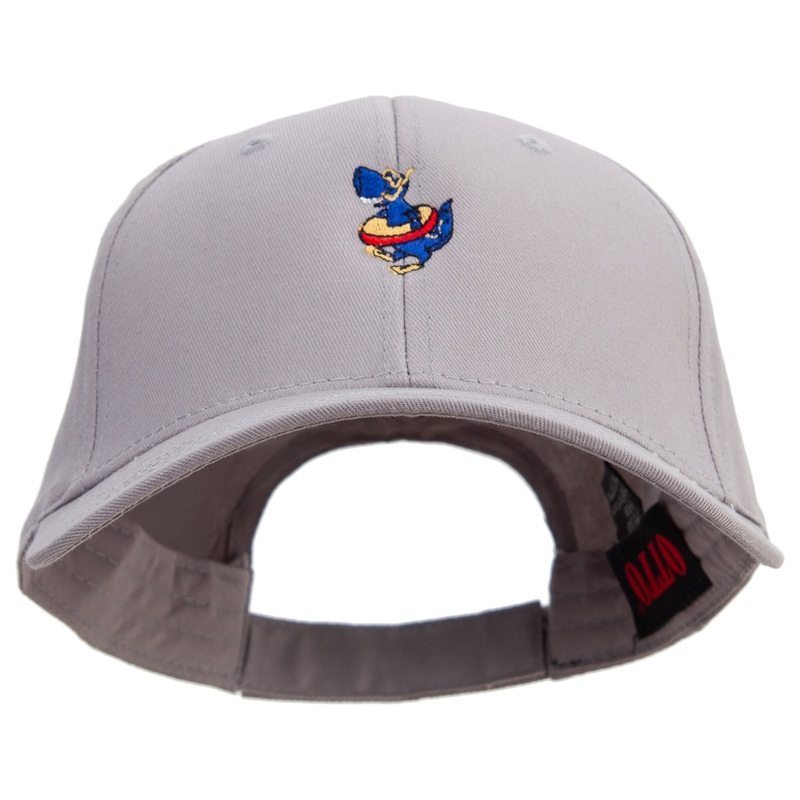 Diving Cute Monster Embroidered Low Profile Cap Grey One Size