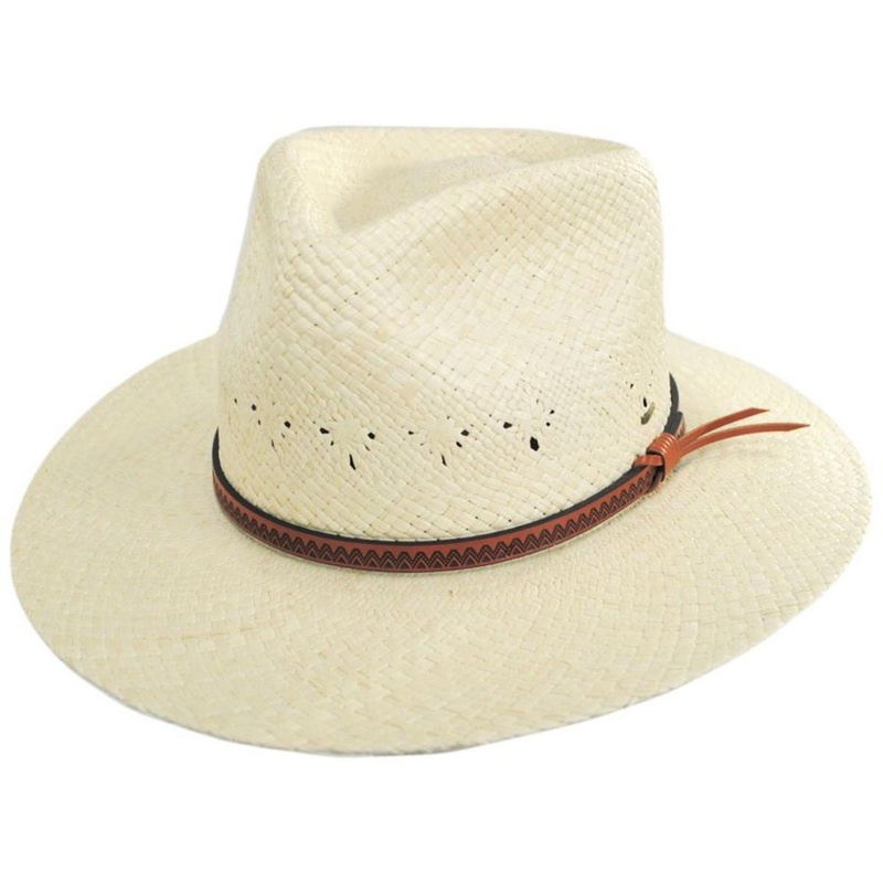 Horan Panama Straw Fedora Hat NATURAL S