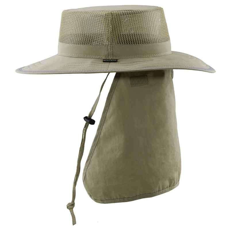 Microfiber Mesh Crown Boonie with Reflective Stripe, XL – Stetson Khaki X-Large (61 cm)