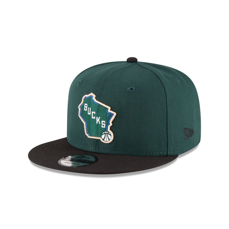 Milwaukee Bucks Basic Two Tone 9FIFTY Snapback Hat One Size