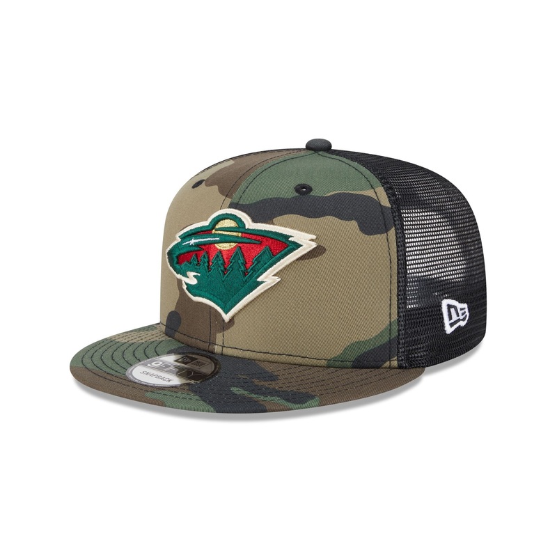 Minnesota Wild Camo 9FIFTY Trucker Hat One Size