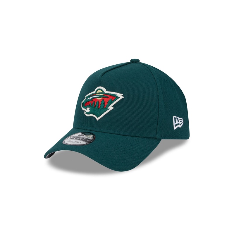 Minnesota Wild Team 9FORTY A-Frame Snapback Hat One Size