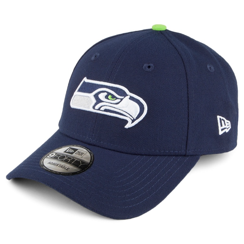 New Era 9FORTY Seattle Seahawks Baseball Cap – NFL The League – Navy Blue Adjustable