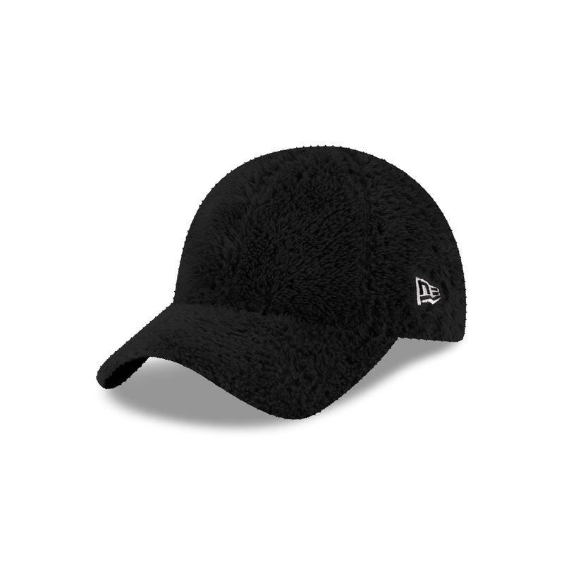 New Era Cap Fleece Black 9TWENTY Adjustable Hat One Size