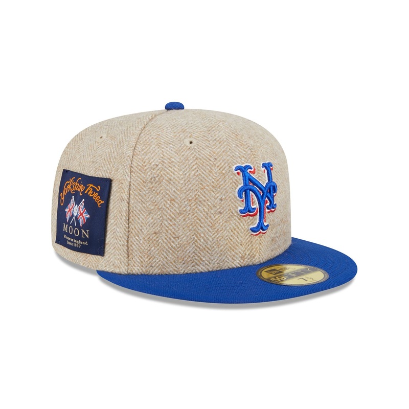 New York Mets Herringbone Moon 59FIFTY Fitted Hat 7