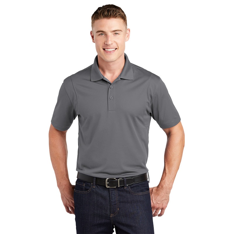 Sport-Tek ST650 Micropique Sport-Wick Polo – Grey Concrete Grey Concrete XS