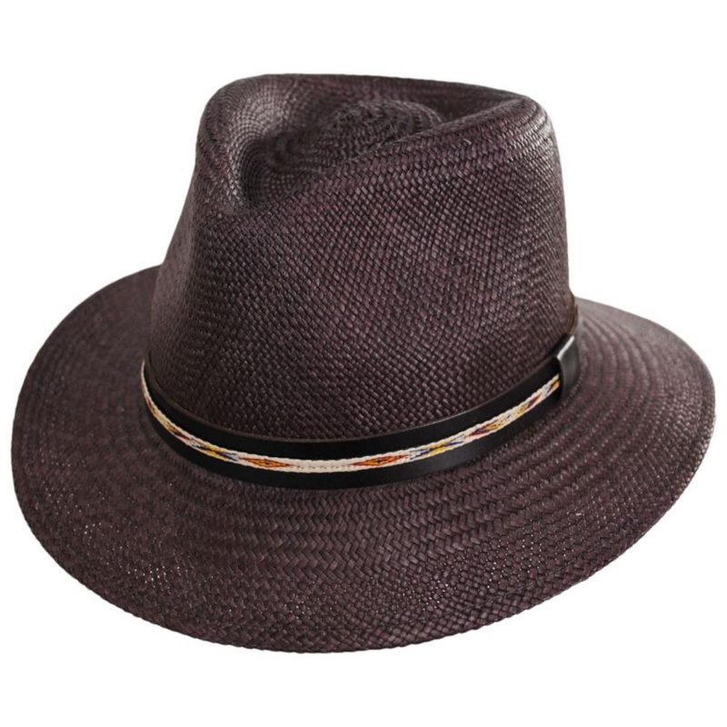 Stansfield Panama Straw Fedora Hat – Oak OAK S