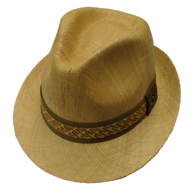 Tommy Bahama Raffia Fedora Hat S/M