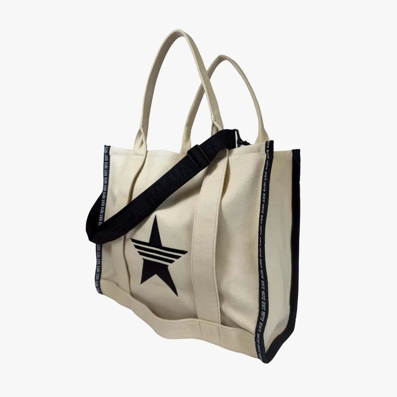 AHM Tote | Hat Bag with Luggage Strap Cream