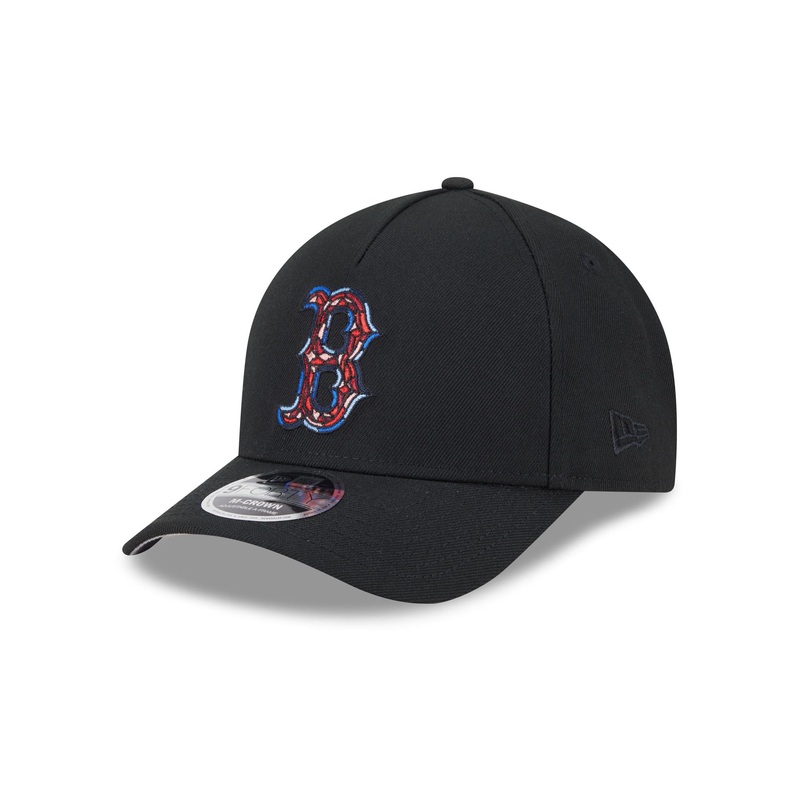 Boston Red Sox Stained Glass 9FORTY M-Crown A-Frame Snapback Hat One Size