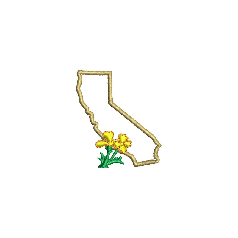 California Poppy with Map Default Title One Size