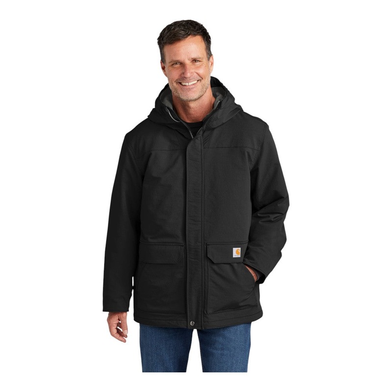 Carhartt CT105533 Super Dux Insulated Hooded Coat Black S