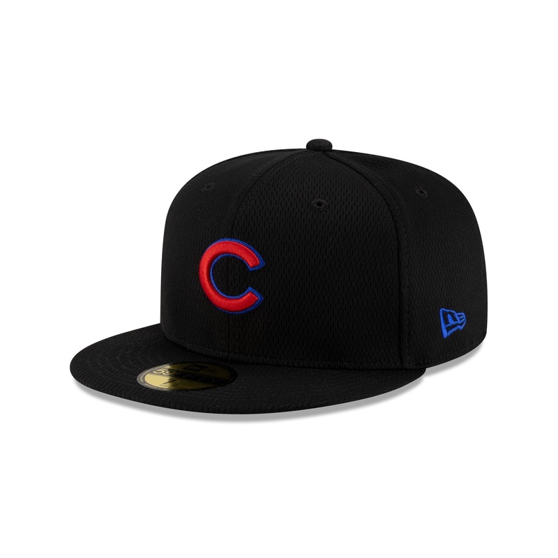 Chicago Cubs 2025 Clubhouse Black 59FIFTY Fitted Hat 7