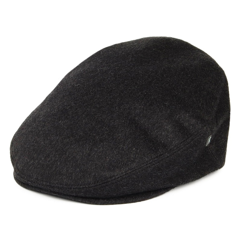 City Sport Pure Cashmere Flat Cap – Charcoal 55