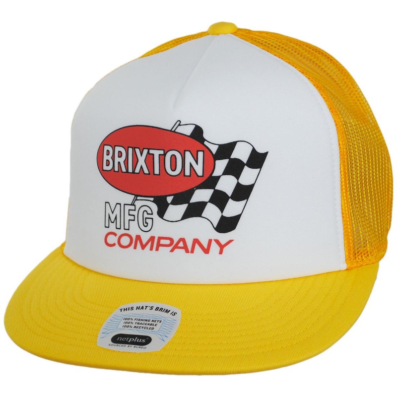 Collins HP NetPlus Foam Mesh Snapback Trucker Baseball Cap YELLOW/WHITE/YELLOW ADJUSTABLE