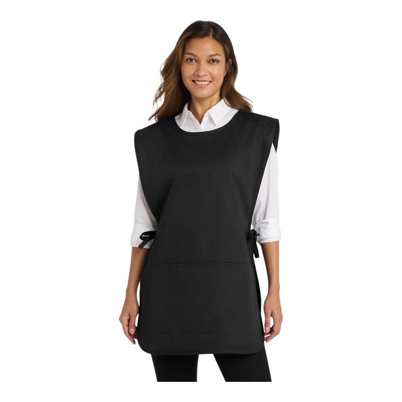 Port Authority A705 Easy Care Cobbler Apron with Stain Release Black S/M