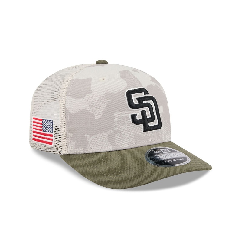 San Diego Padres Armed Forces Day 2025 9SEVENTY Trucker Hat One Size