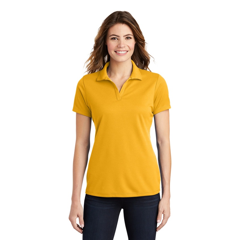 Sport-Tek LST640 Ladies PosiCharge RacerMesh Polo – Gold Gold XS