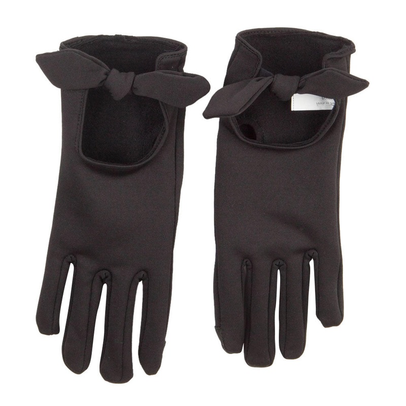 Women’s Bow Accent Texting Glove Cheetah One Size