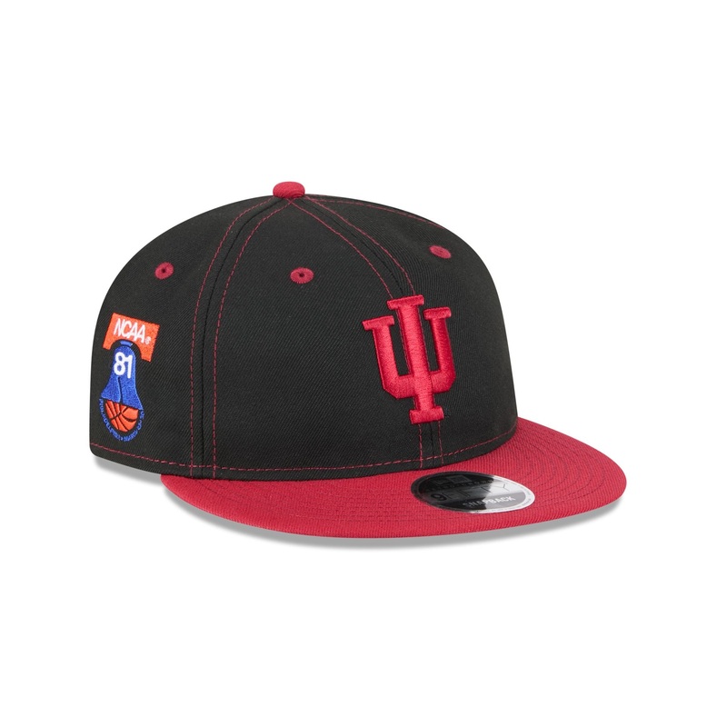 Indiana Hoosiers Tournament Side Patch Retro Crown 9FIFTY Strapback Hat One Size