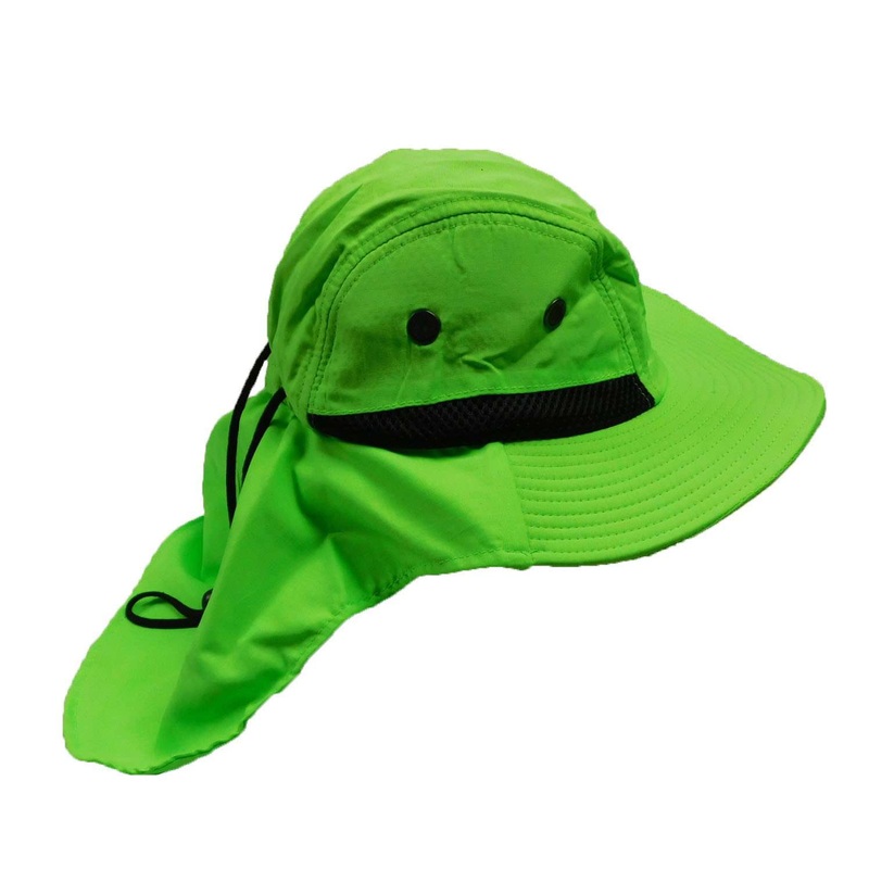 Large Bill Flap Cap – Milani Hats Neon Green OS (56-60 cm)