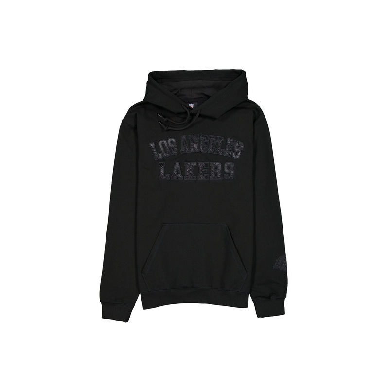 Los Angeles Lakers Black on Black Logo Select Hoodie S
