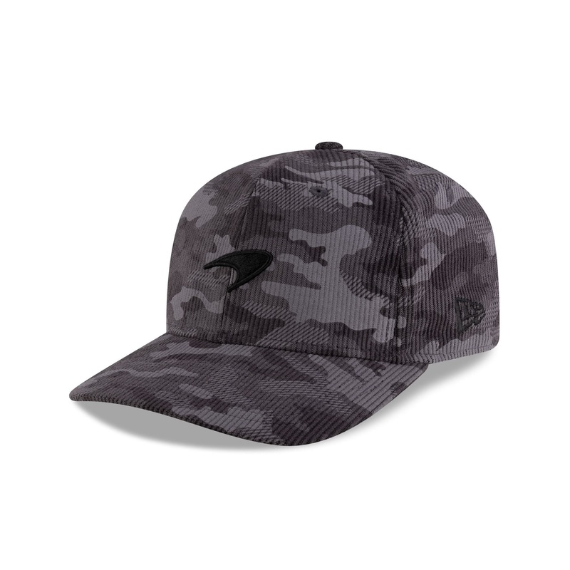 McLaren Formula 1 Team Gray Camo Cord 9FIFTY Pre-Curve Snapback Hat S/M