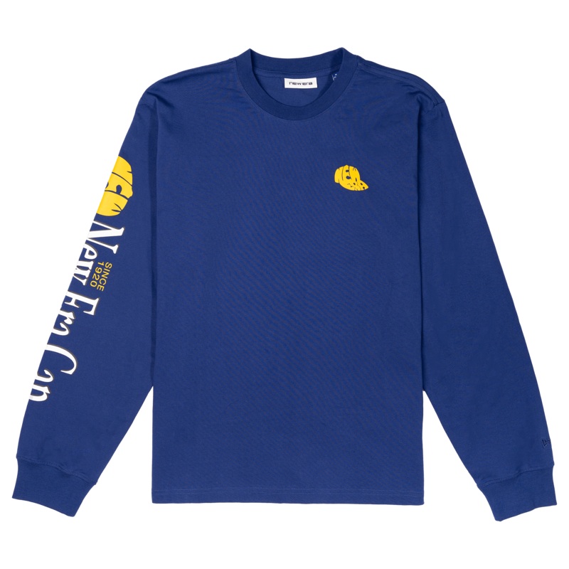 New Era Branded Lock Up ’87 Dark Royal Long Sleeve T-Shirt S