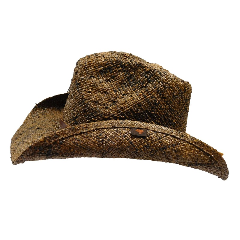 Peter Grimm Jareth Straw Summer Cowboy Hat Brown