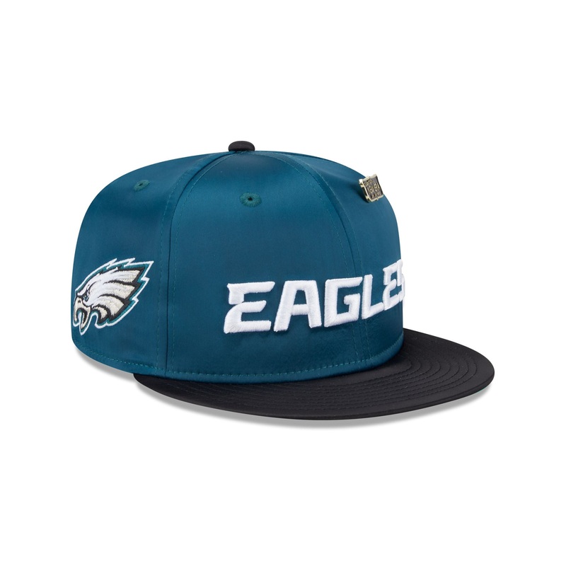 Philadelphia Eagles Spring Satin 59FIFTY Fitted Hat 7