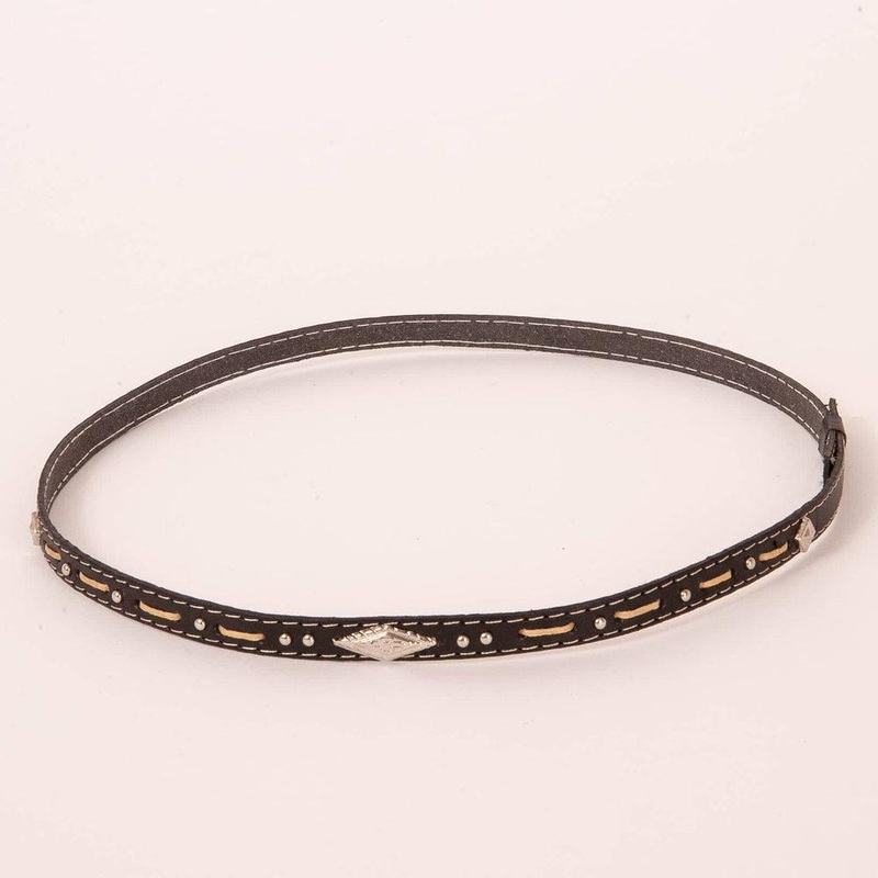 Piney | Leather Cowboy Hat Band Brown
