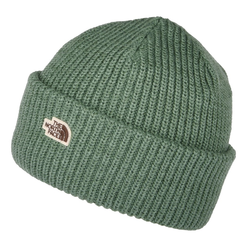 The North Face Hats Salty Dog Logo Badge Beanie Hat – Laurel Green 1-Size