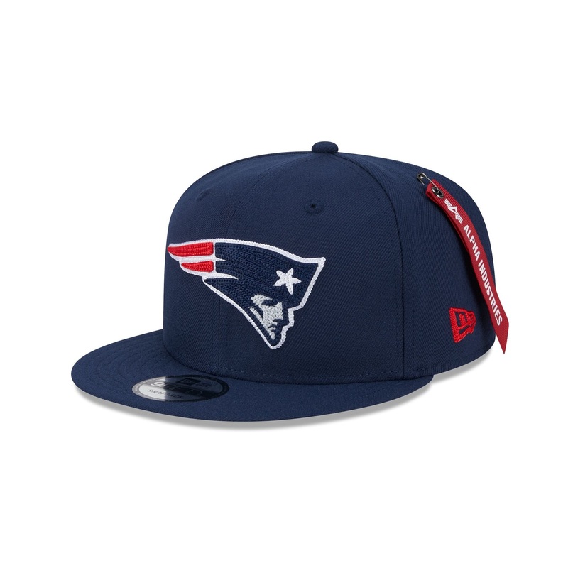 Alpha Industries x New England Patriots Navy 9FIFTY Snapback Hat One Size
