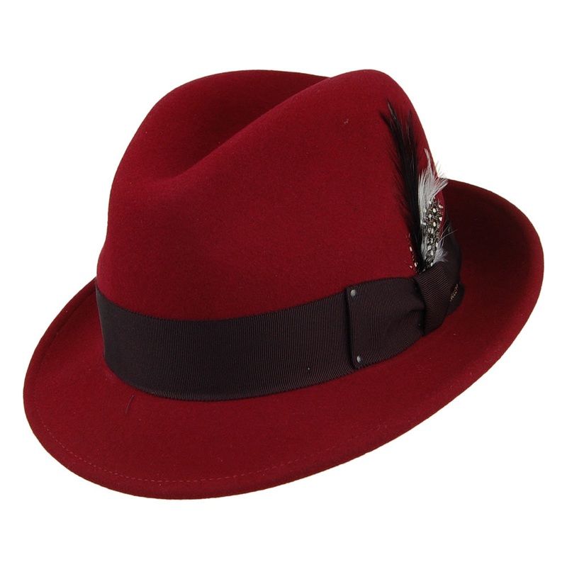 Bailey Hats Tino Crushable Water Repellent Wool Felt Trilby Hat – Port S