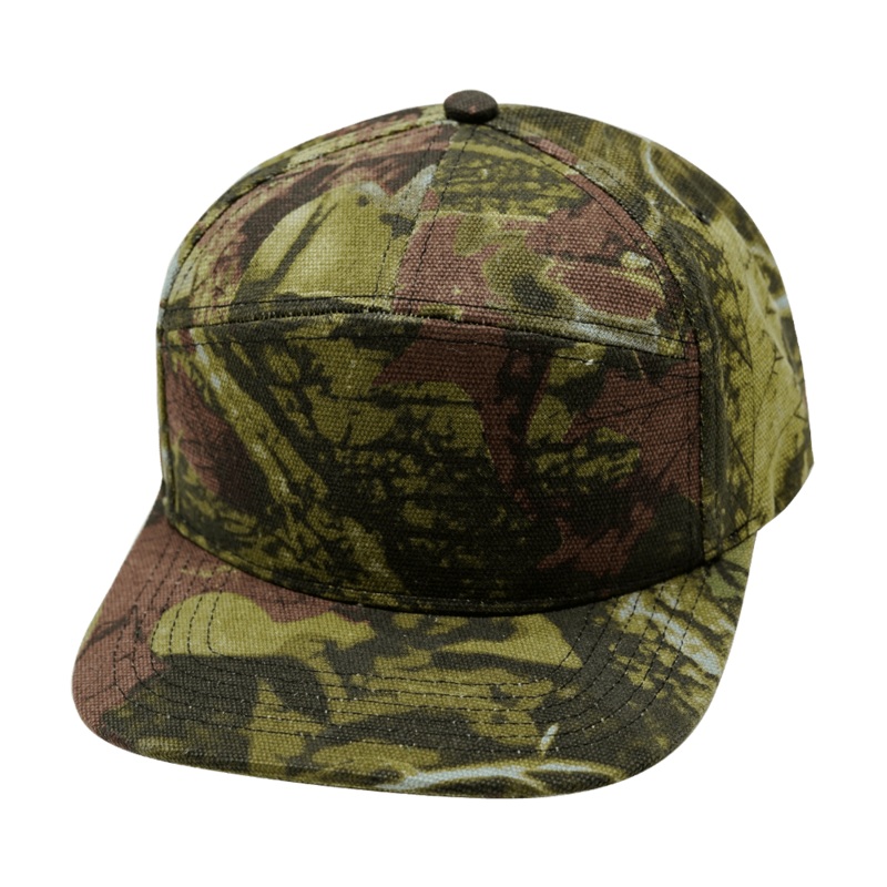 Blank – 7 Panel – Green Tree Camo (Unisex) – Fabric Back