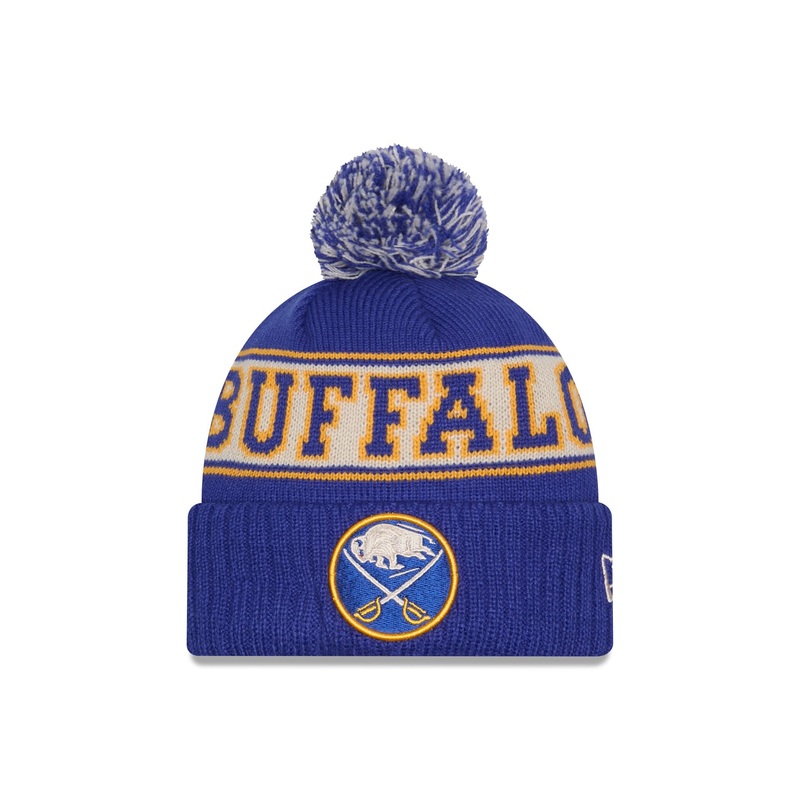 Buffalo Sabres Retro Pom Knit Hat One Size