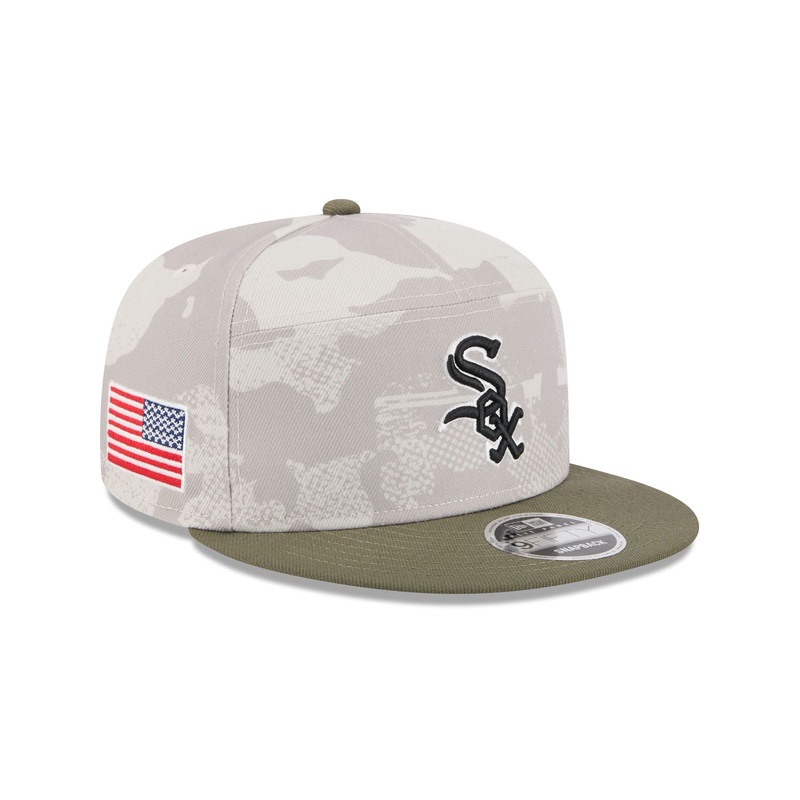 Chicago White Sox Armed Forces Day 2025 Split Panel 9FIFTY Snapback Hat One Size
