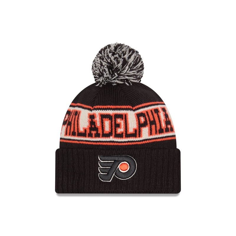 Philadelphia Flyers Retro Pom Knit Hat One Size