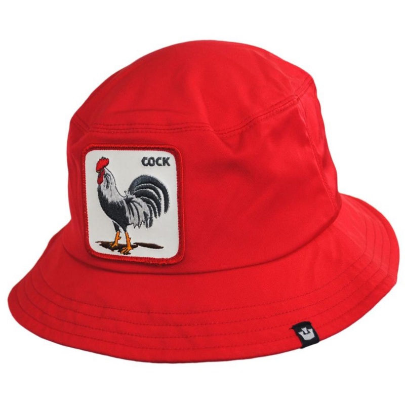 Rooster Flex Bucket Hat RED S/M