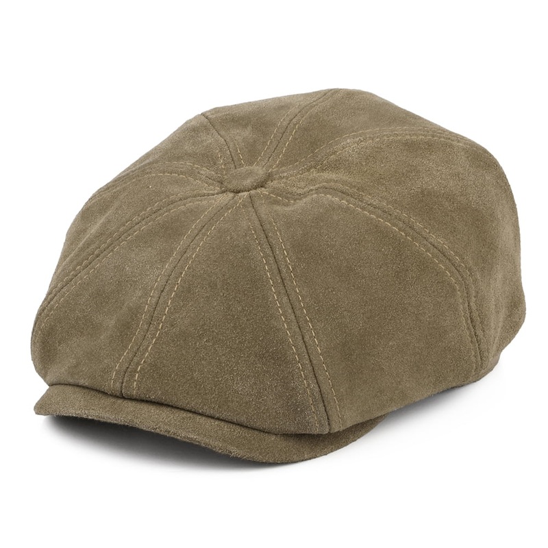 Stetson Hats Suede Newsboy Cap – Light Brown S