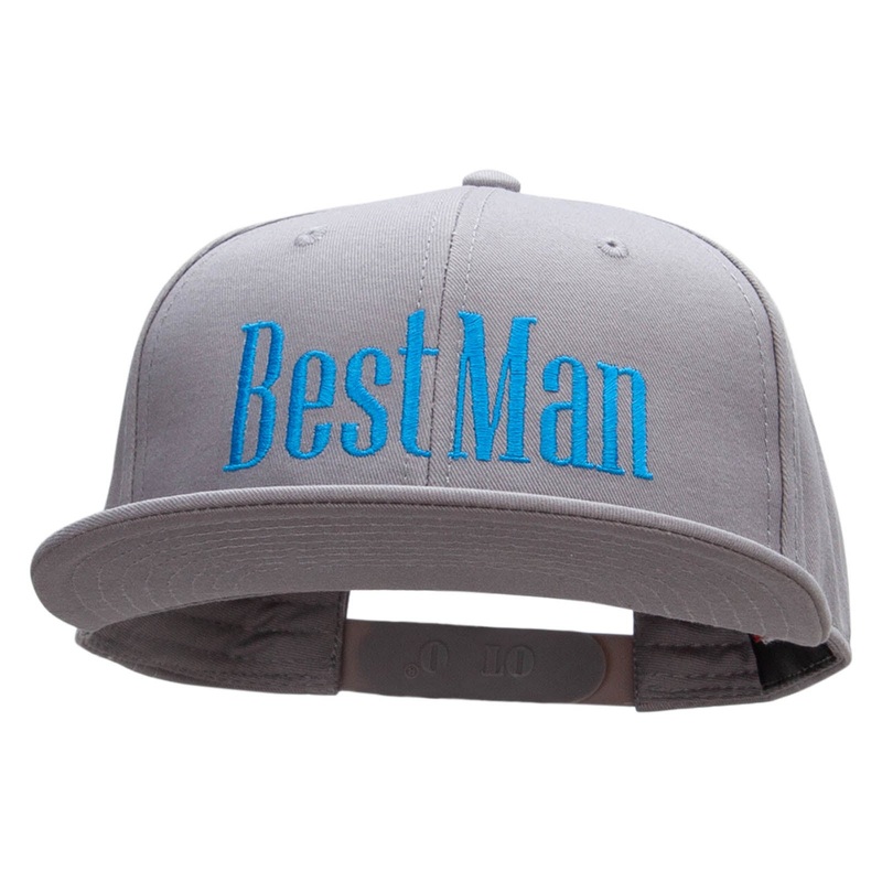 The Best Man Embroidered Prostyle Snapback Grey One Size