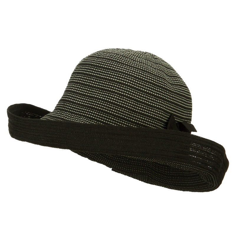 Women’s Designed Crushable Sun Hat Brown One Size