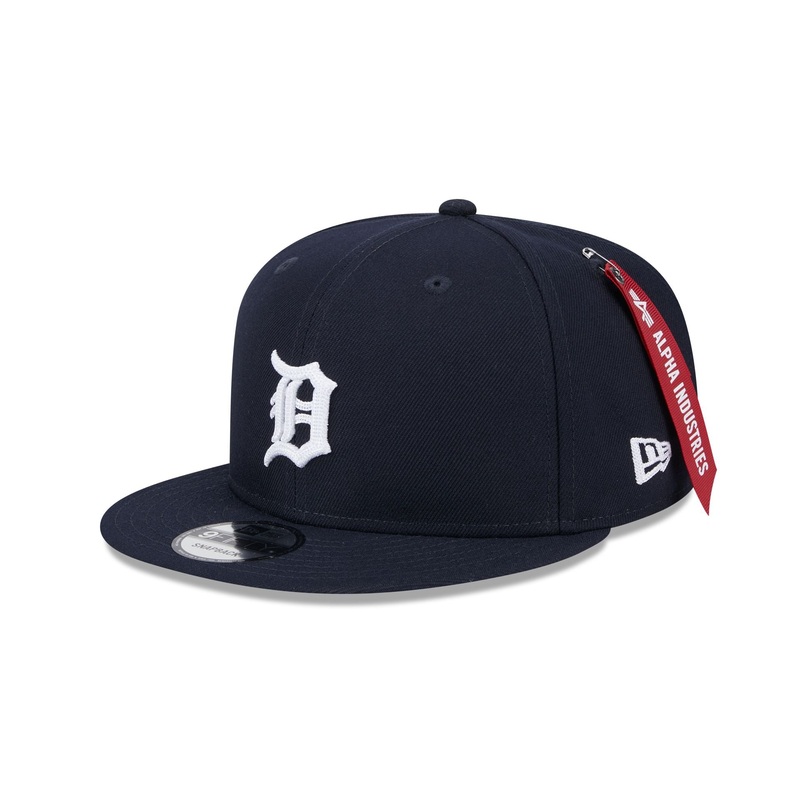 Alpha Industries x Detroit Tigers Navy 9FIFTY Snapback Hat One Size