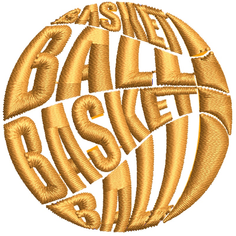 Basketball Word Logo Basketball Word Logo One Size