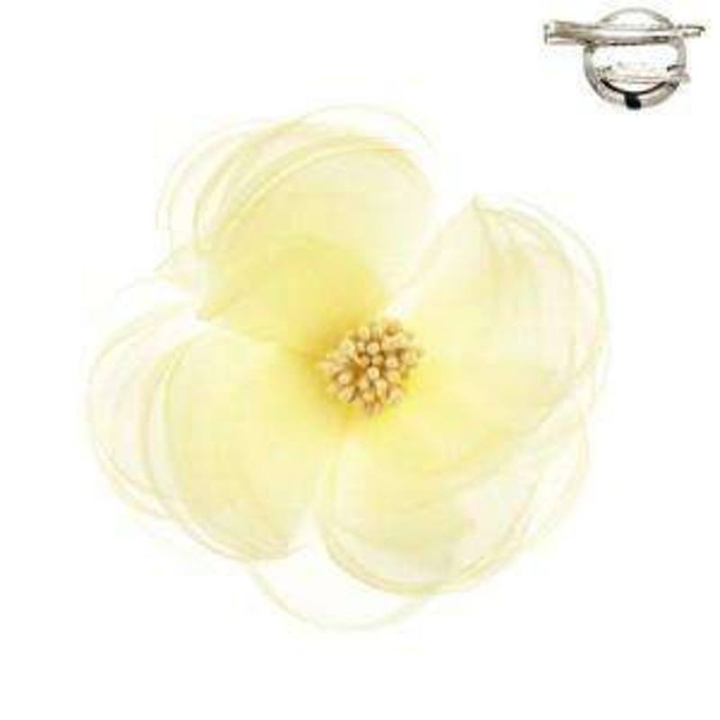 Chiffon Petaloso Pin Yellow