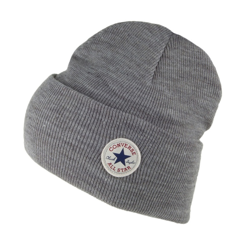 Converse Chuck Taylor Tall Cuffed Beanie Hat – Charcoal 1-Size